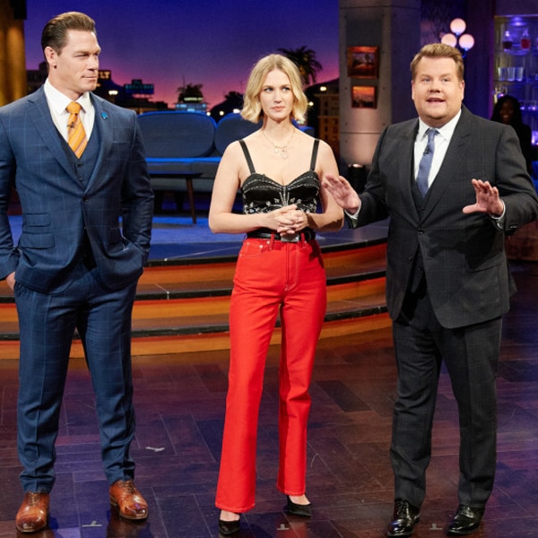John Cena, January Jones, James Corden, The Late Late Show 2020