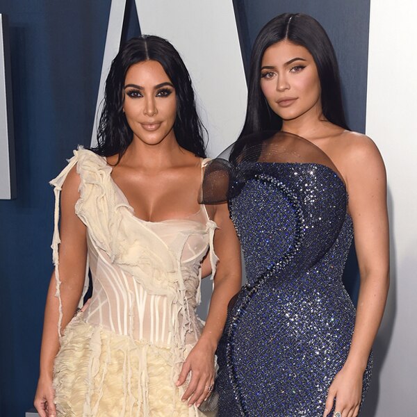 Kim Kardashian, Kylie Jenner, 2020 Vanity Fair Oscar Party