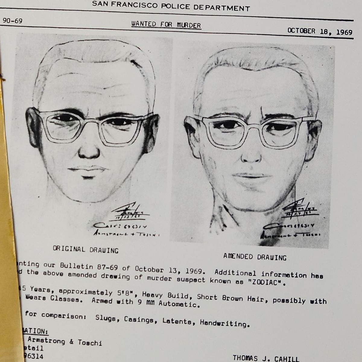 Zodiac Killer, letters