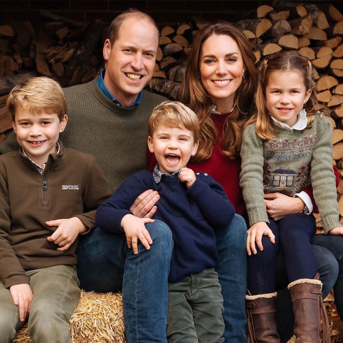 Christmas Card, Prince William, Duchess Kate Middleton, Prince George, Princess Charlotte, Prince Louis