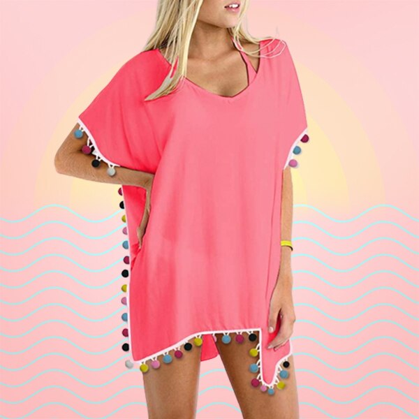 Ecomm: This $20 Pom Pom Coverup Has 792 5-Star Amazon Reviews