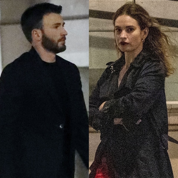 Lily James, Chris Evans