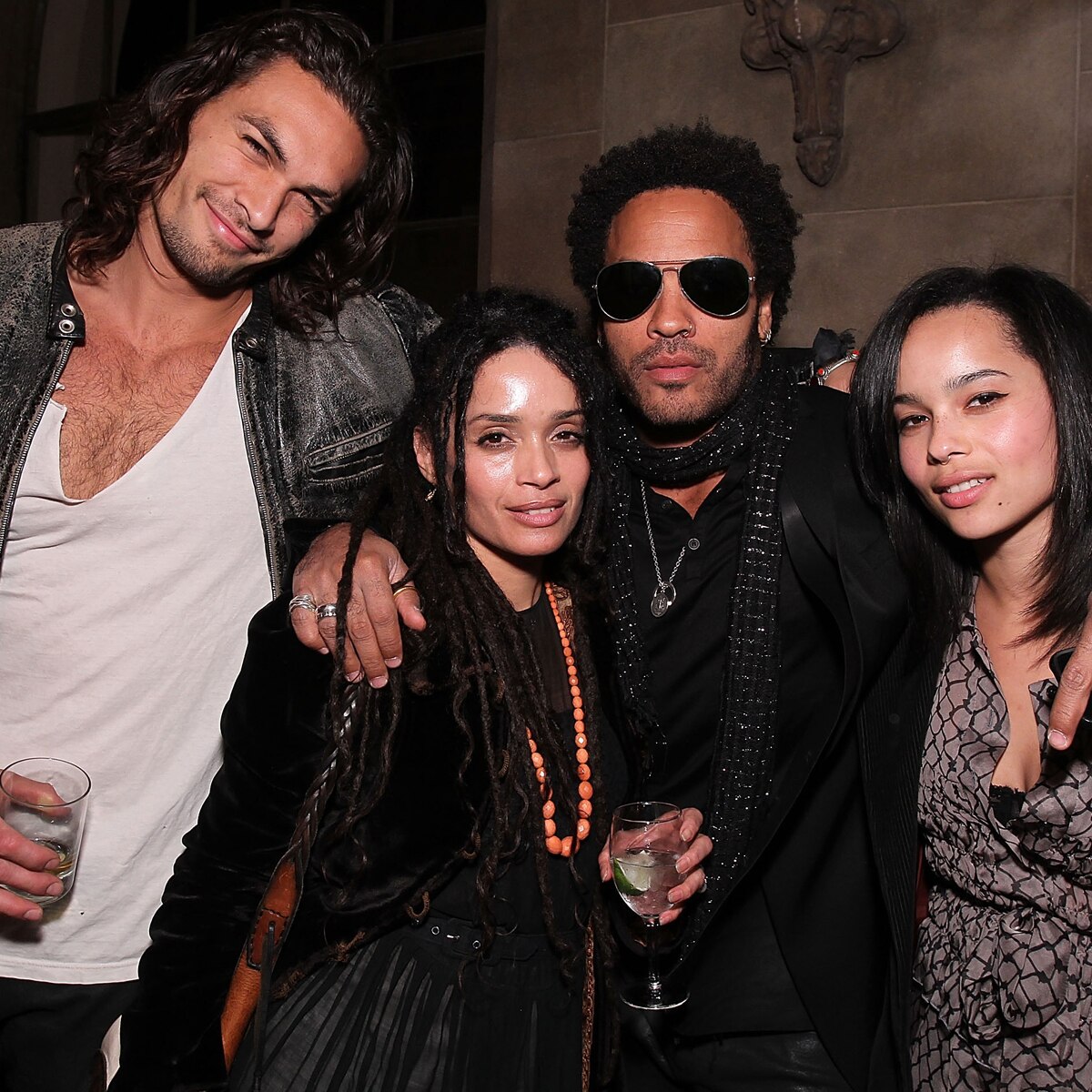 Jason Momoa, Lisa Bonet, Lenny Kravitz, Zoe Kravitz