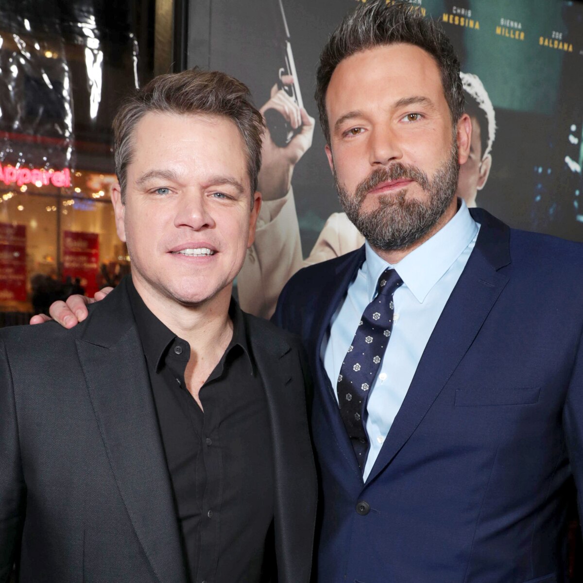 Matt Damon, Ben Affleck, Beard, Goatee, 2017