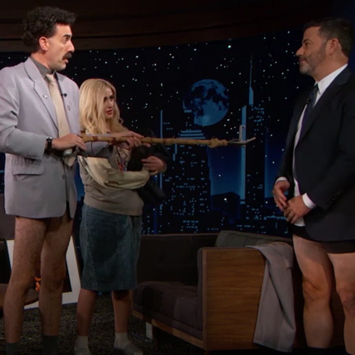 Jimmy Kimmel, Borat, Sacha Baron Cohen