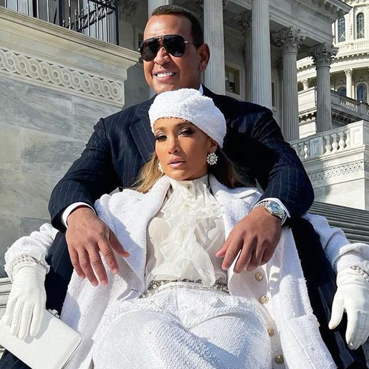 Jennifer Lopez, Alex Rodriguez, 2021 Presidential Inauguration, social pics