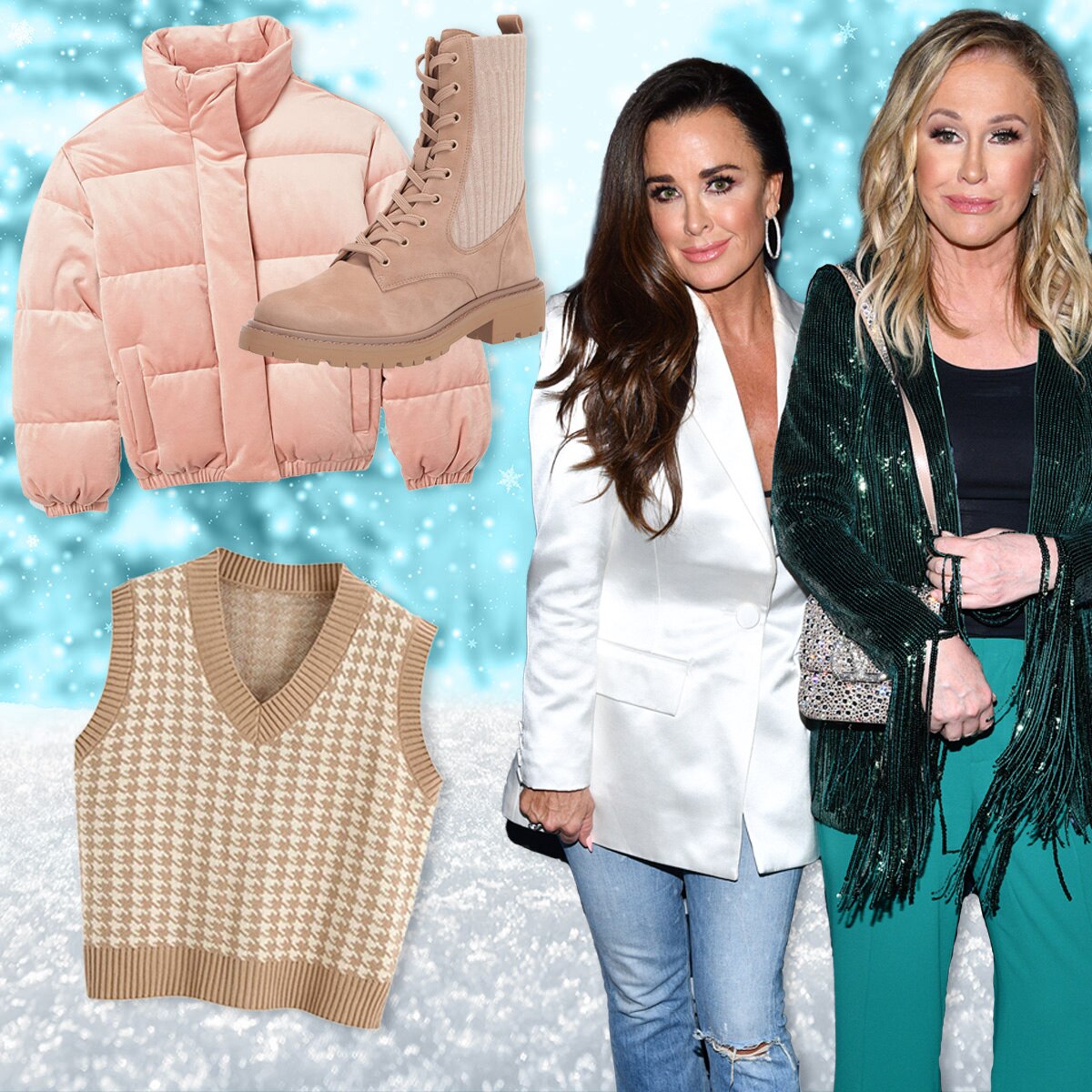 E-Comm: Kyle Richards and Kathy Hilton Holiday Fashion Guide