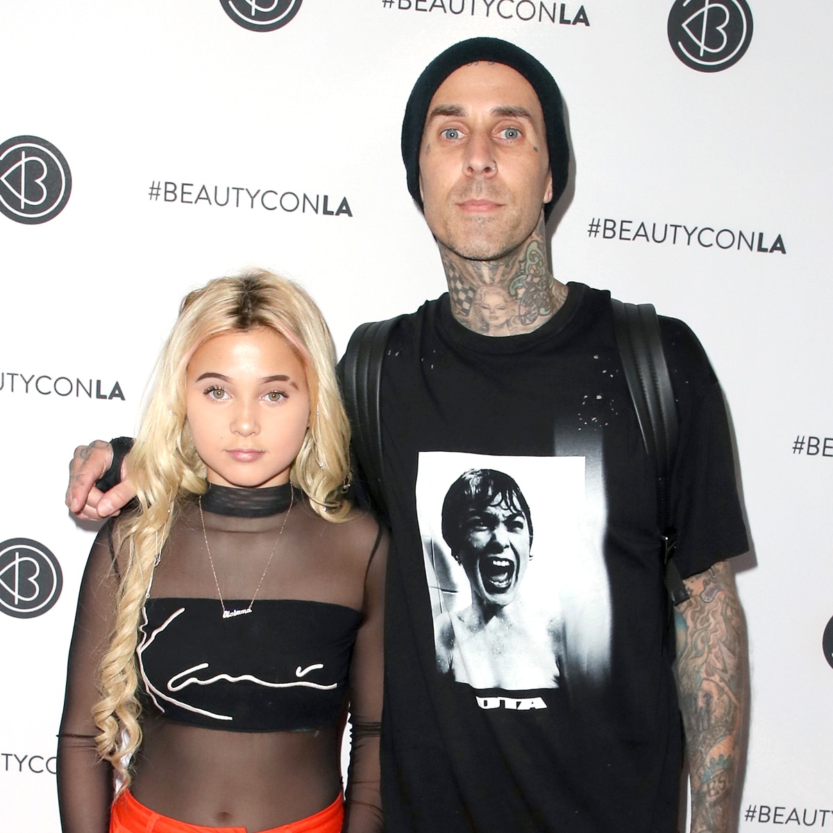 Travis Barker, Alabama Barker, Los Angeles Beautycon