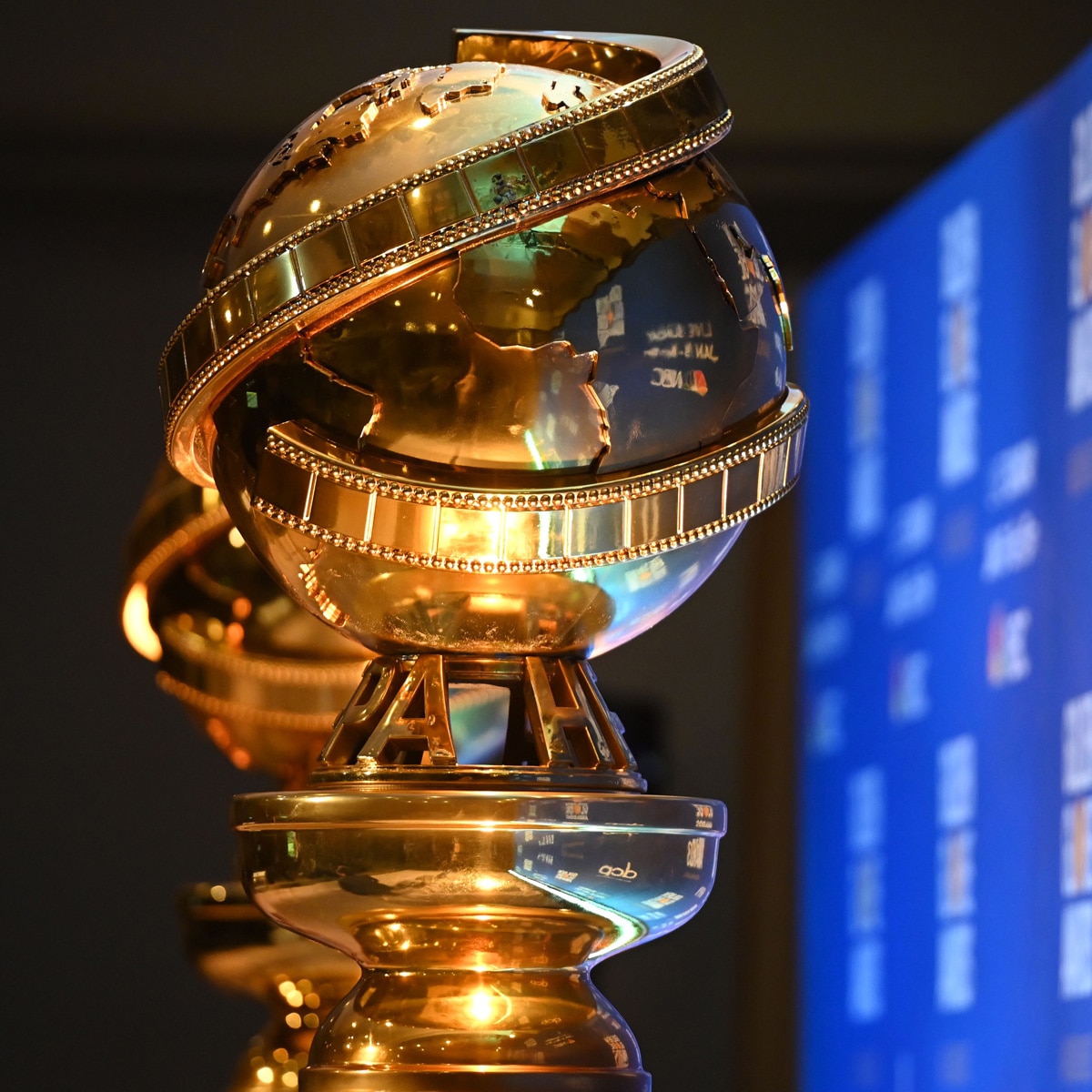 Golden Globe trophies