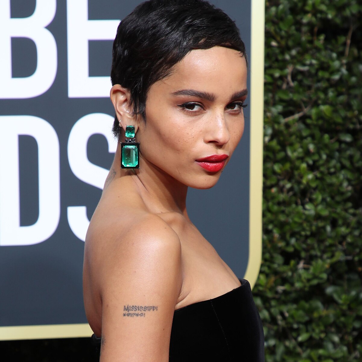 Zoe Kravitz, 2018 Golden Globe Awards, Emeralds