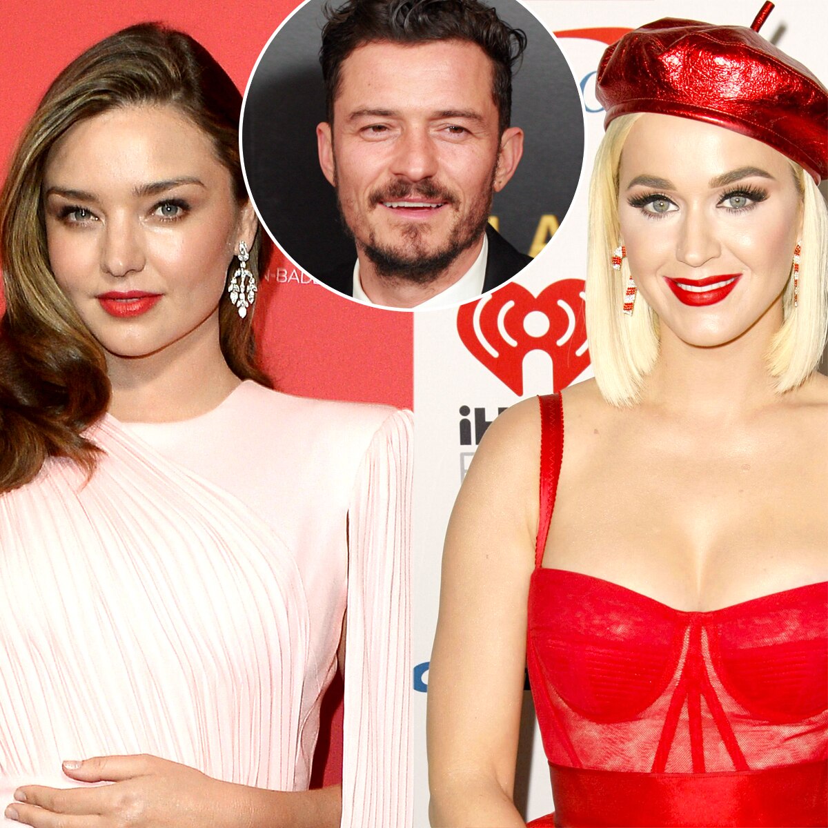 Miranda Kerr, Katy Perry, Orlando Bloom