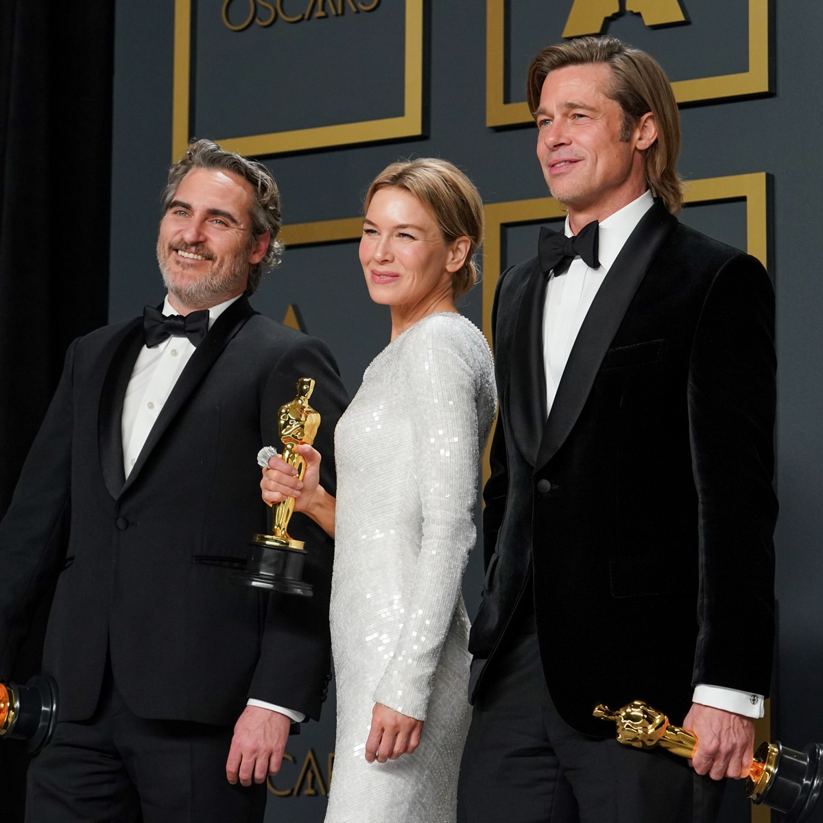 Joaquin Phoenix, Renée Zellweger, Brad Pitt, 92nd Academy Awards