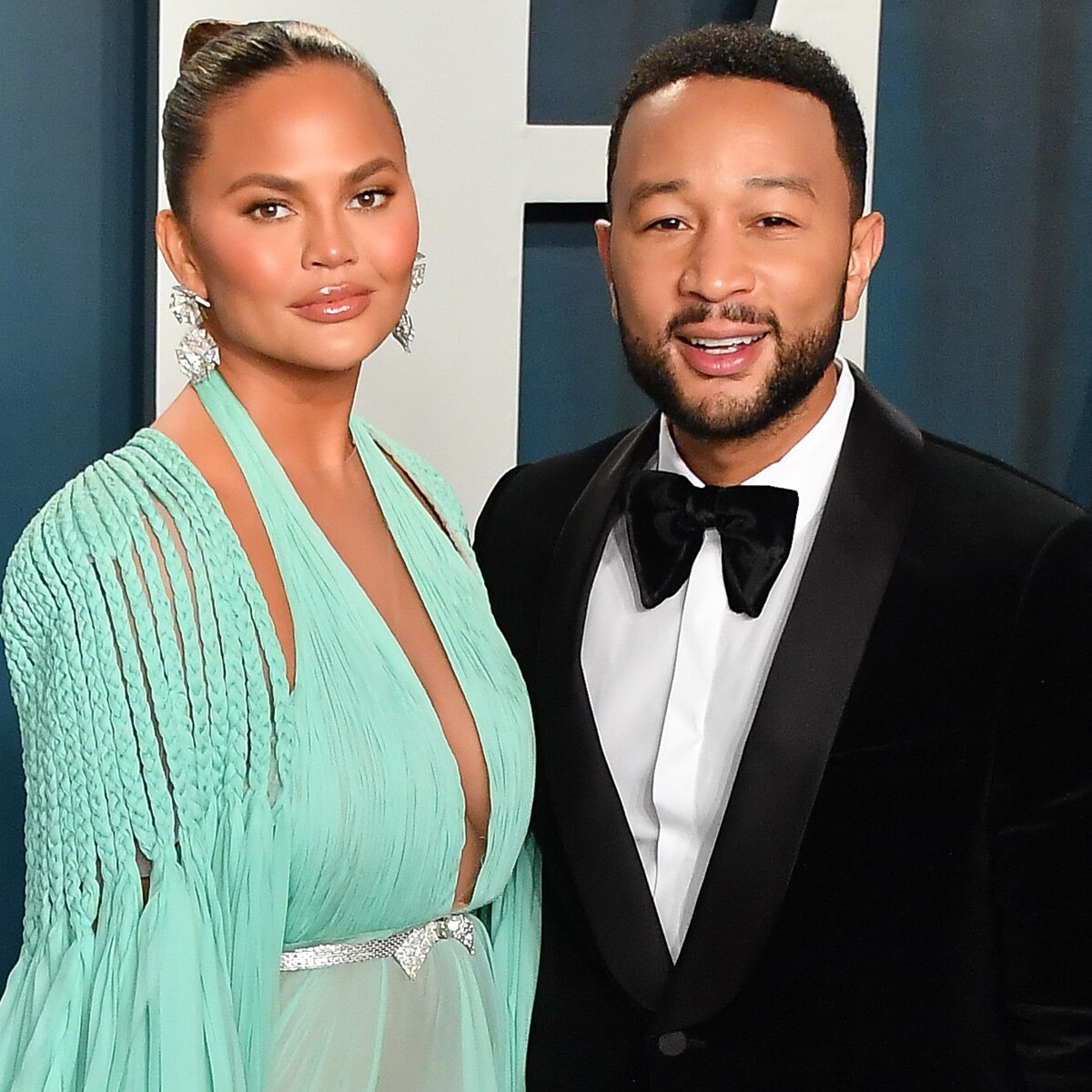 Chrissy Teigen, John Legend, 2020 Vanity Fair Oscar Party