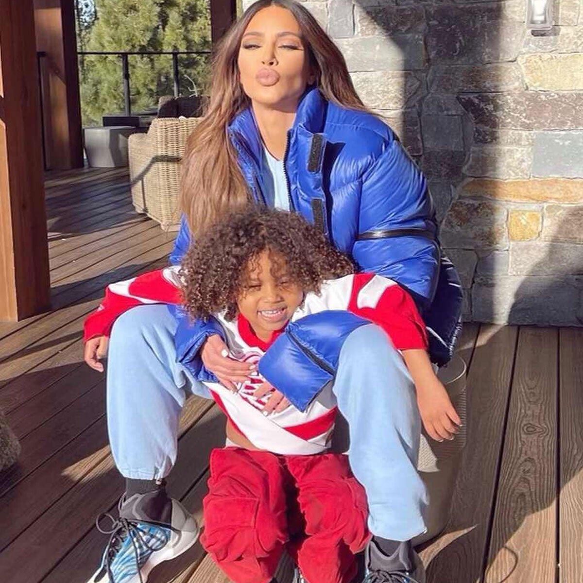 Saint West, Kim Kardashian