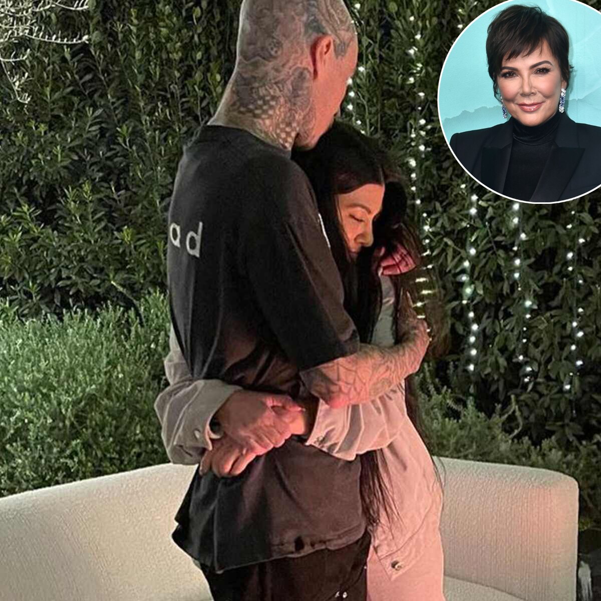 Travis Barker, Kourtney Kardashian, Kris Jenner, Instagram