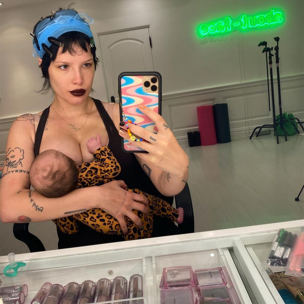 Halsey, Baby, Ender, Breastfeeding, Instagram