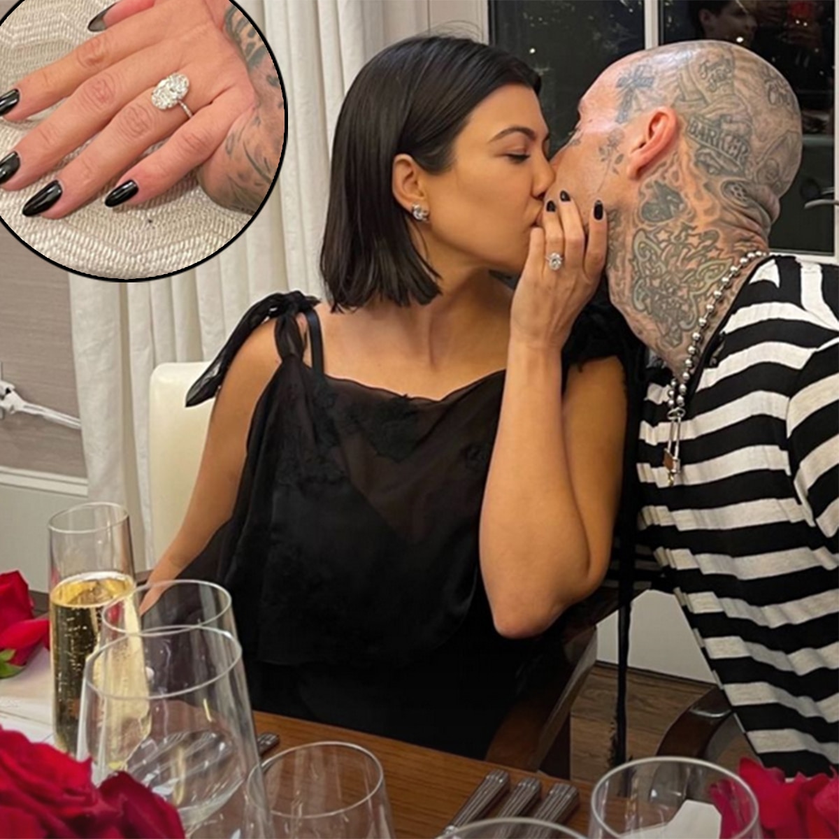 Kourtney Kardashian, Travis Barker, Ring