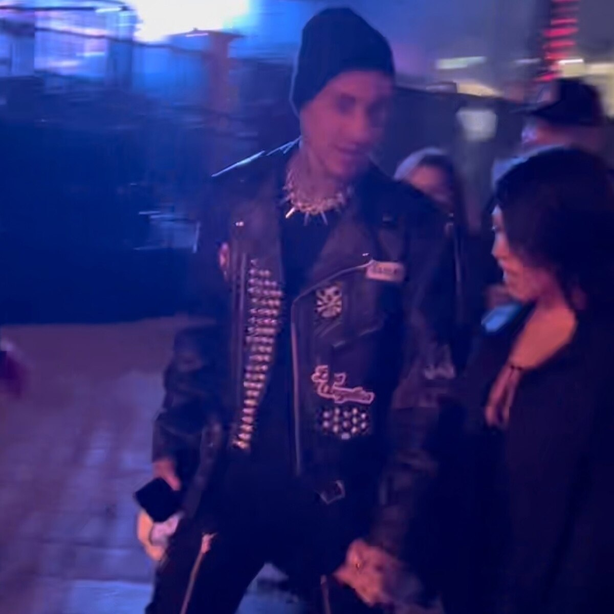 Travis Barker, Kourtney Kardashian, MGK Concert