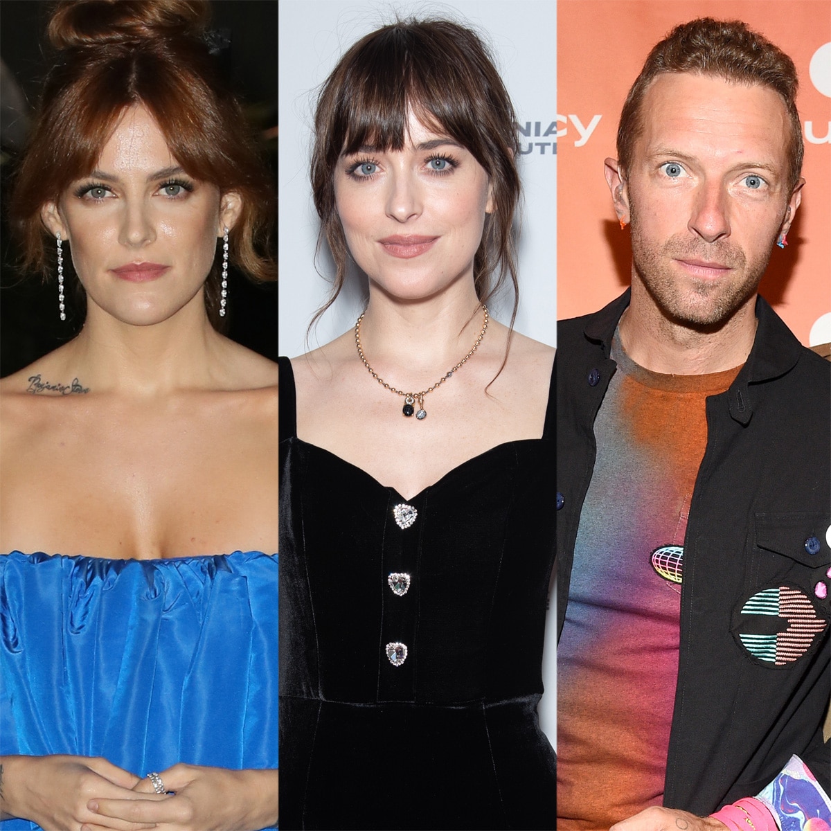 Riley Keough, Dakota Johnson, Chris Martin