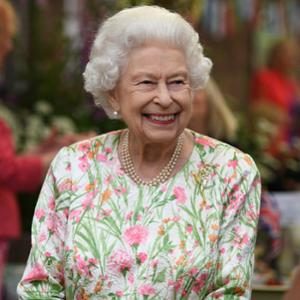 See Queen Elizabeth II Happily Wield a Sword to Cut Cake at G7 Summit Event