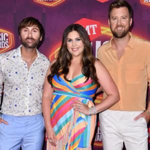 Dave Haywood, Hillary Scott, Charles Kelly, Lady A, 2021 CMT Music Awards, Red Carpet Fashion