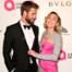Liam Hemsworth, Miley Cyrus, 2018 Elton John Oscar Party
