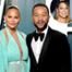 Chrissy Teigen, John Legend, Mariah Carey