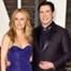 Kelly Preston, John Travolta, Vanity Fair Oscar Party