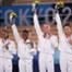 Jordan Chiles, Simone Biles, Grace McCallum, Sunisa Lee, 2020 Tokyo Olympics, gymnastics, Team USA, silver medal