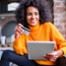 E-Comm: Woman Online Shopping, Stock