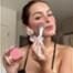 Addison Rae, W blush makeup trend, TikTok